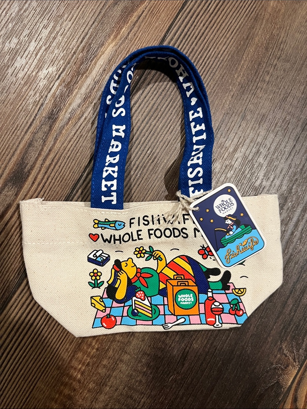 Fishwife Whole Foods Full Set of 3 Totes NWT - Picture 4 of 4